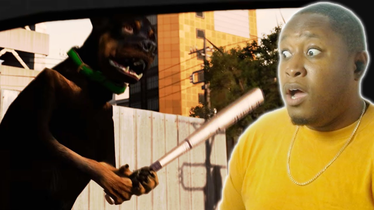 Franklin Clinton Fights His Dog Chop Reaction