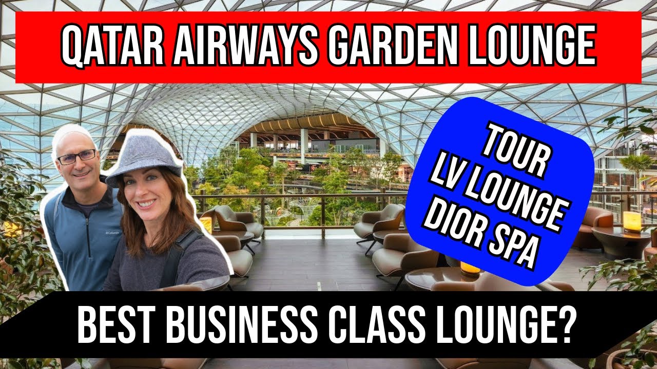 Is this the Best Lounge in the World? NEW Qatar Airways Al Mourjan Business Garden Lounge Review