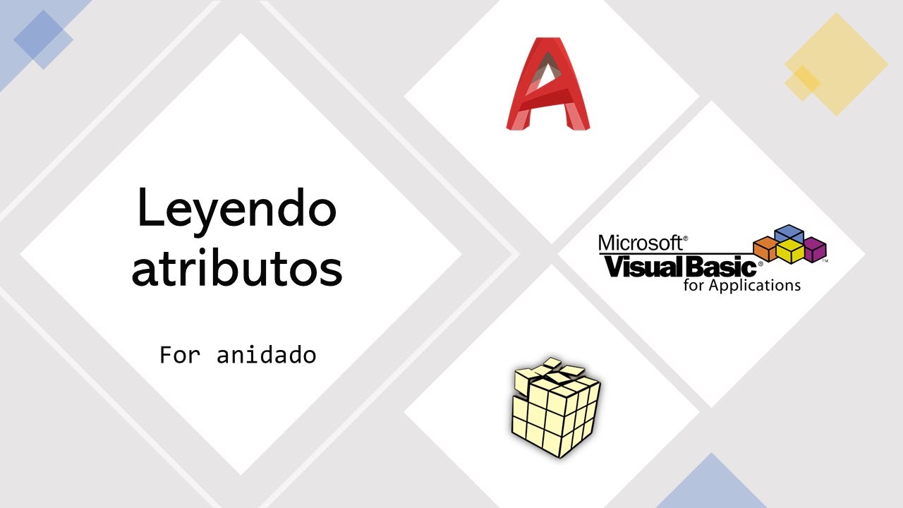 7. VBA AutoCAD - Leyendo Atributos de Bloques (For anidado)