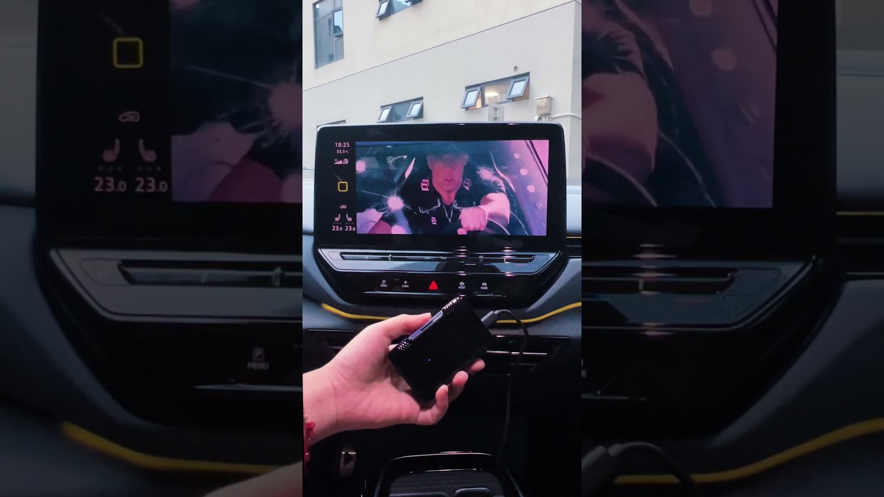 You can easily watch movies and TV shows in your car.