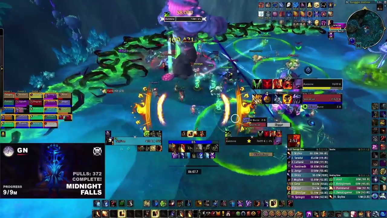 gn vs Mythic Rotmire (Fire Mage PoV)