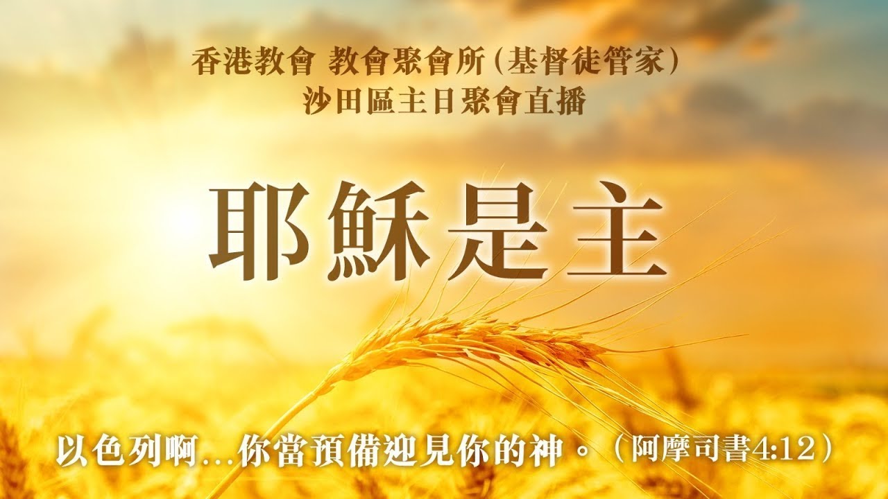 香港教會 教會聚會所(基督徒管家) 沙田區 主日聚會直播 - 2026年2月8日