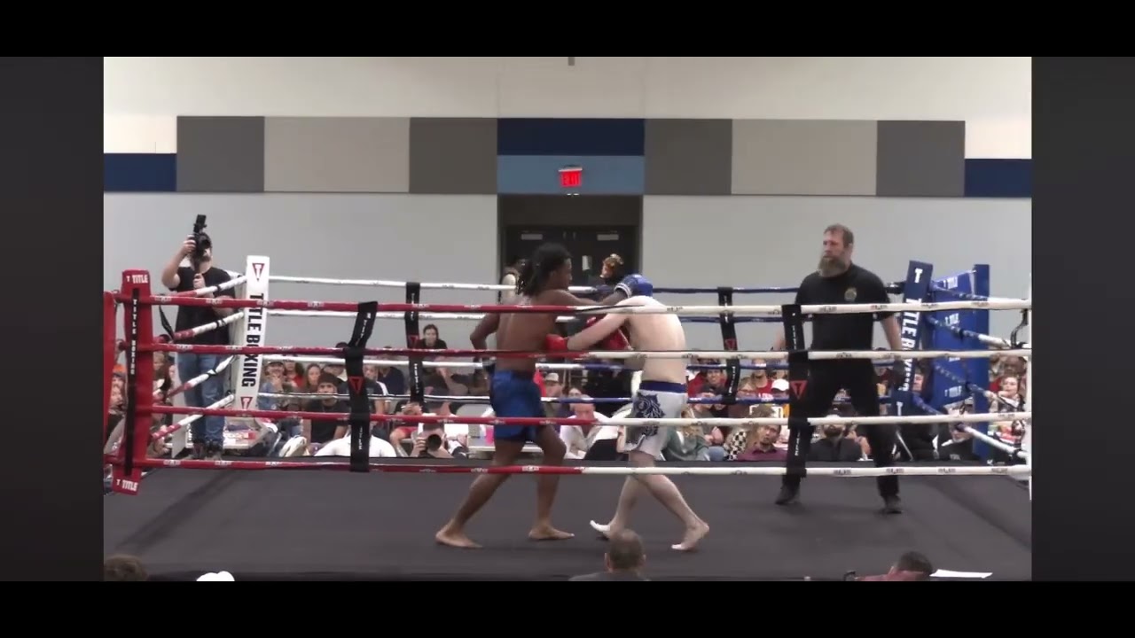 First Amateur KickBoxing Match (3rd round finish) 