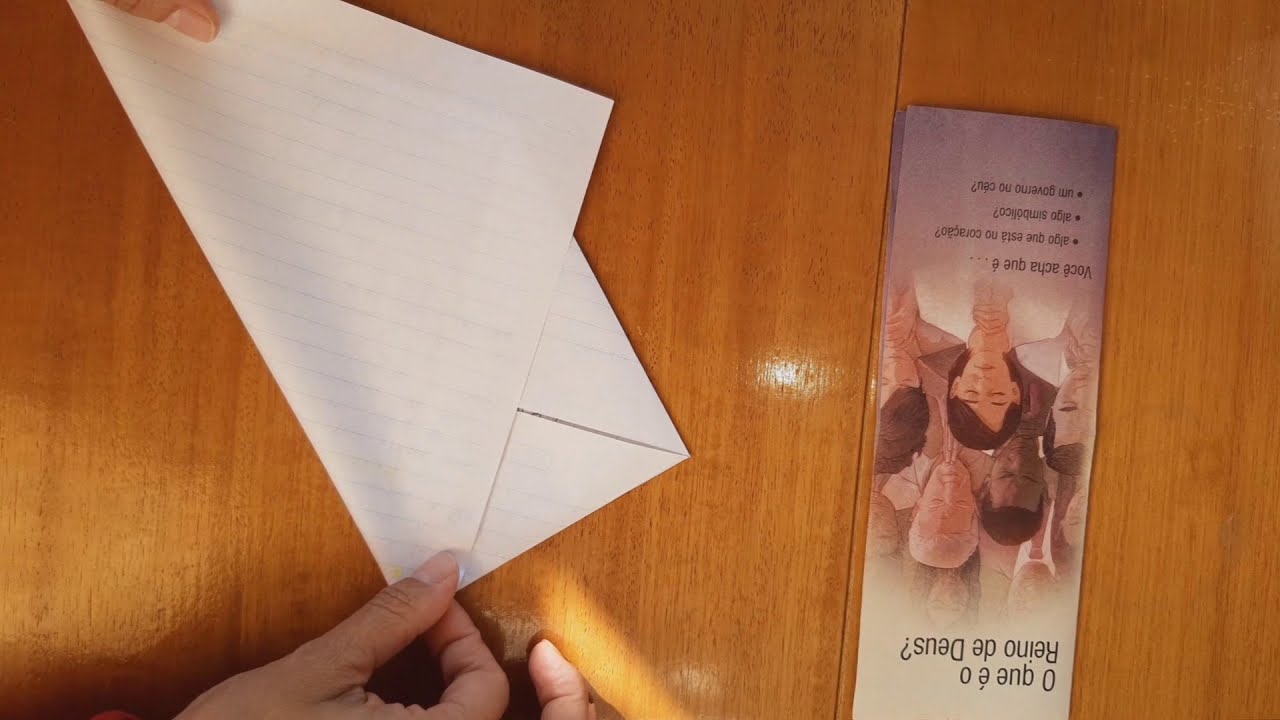 Como fazer um envelope fácil com a própria carta sem gastar nada