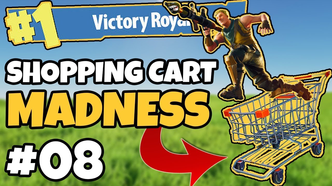 SHOPPING CART FLYING TO SPACE?!!... Daily Fortnite Awesome Moments #08