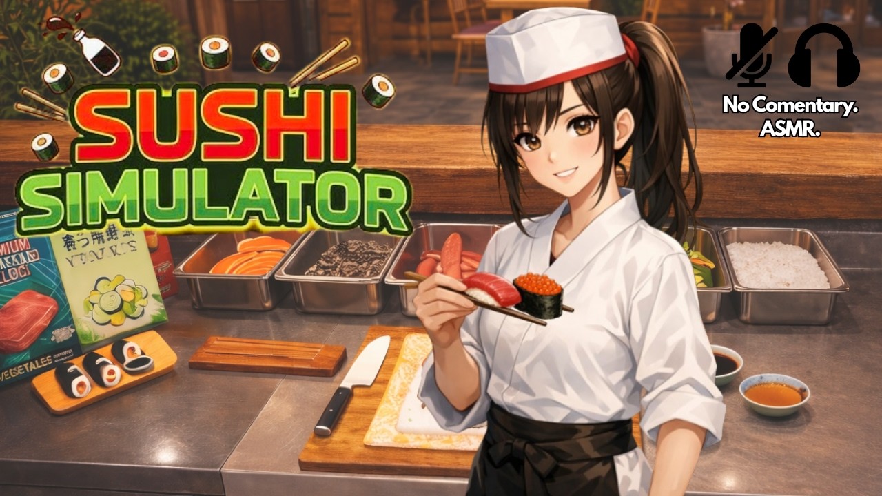 Relaxing Sushi Chef ASMR 🍣 | Sushi Simulator (No Commentary)