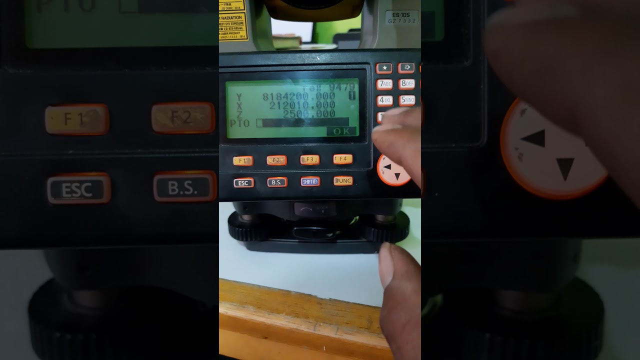 2 CREAR CARPETA Y ESTACIONAR POR METODO DE REFERENCIA vt ESTACION TOTAL TOPCON ES 105 MANUAL TUTORIA