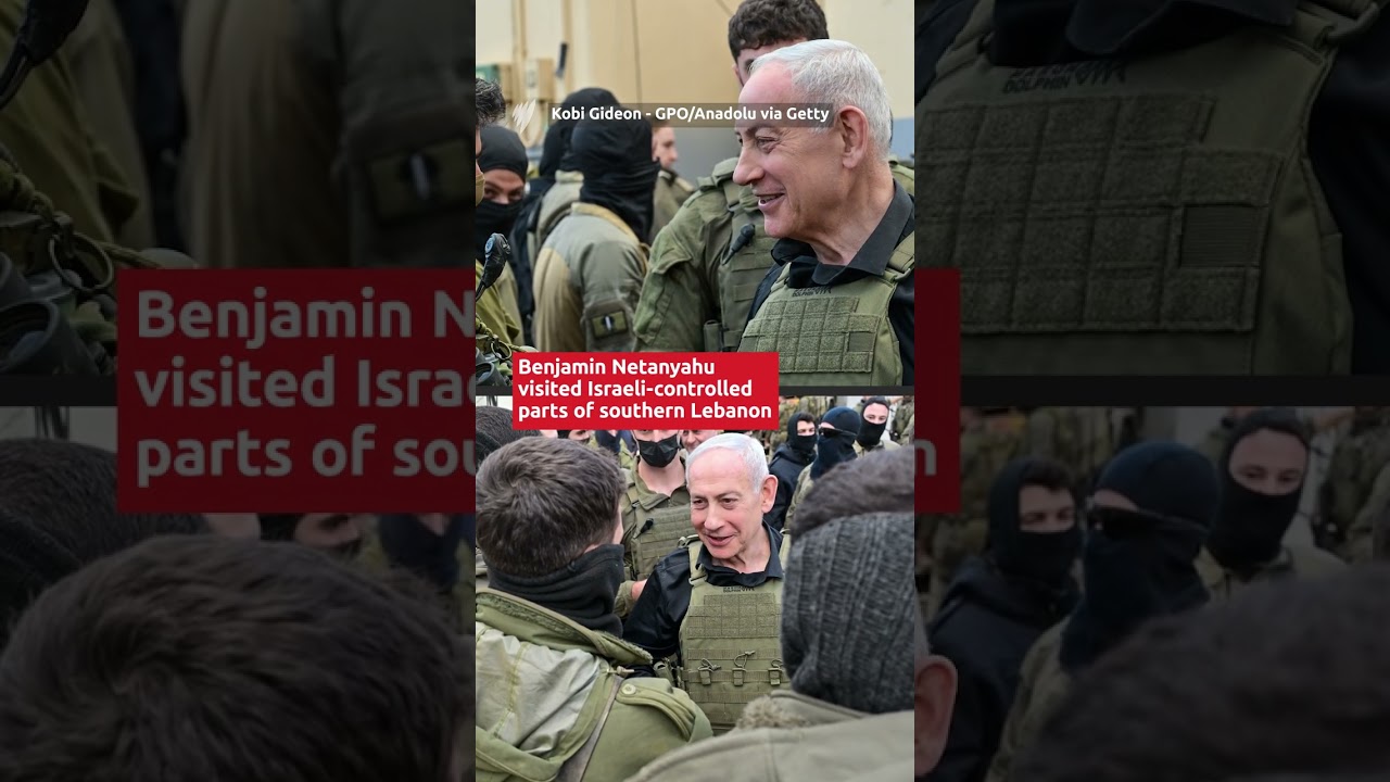 Netanyahu visits southern Lebanon under Israeli military control, says war will continue