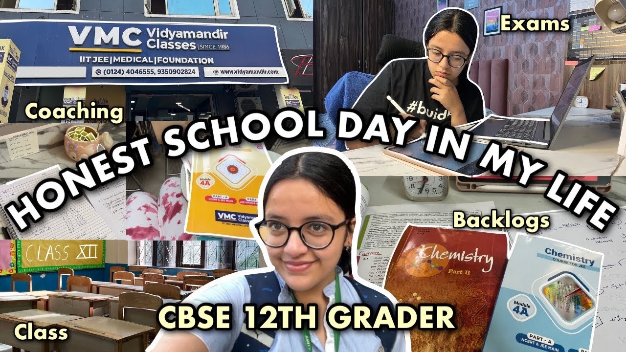 A SCHOOL + COACHING DAY IN MY LIFE *CBSE 12TH GRADER* 😩