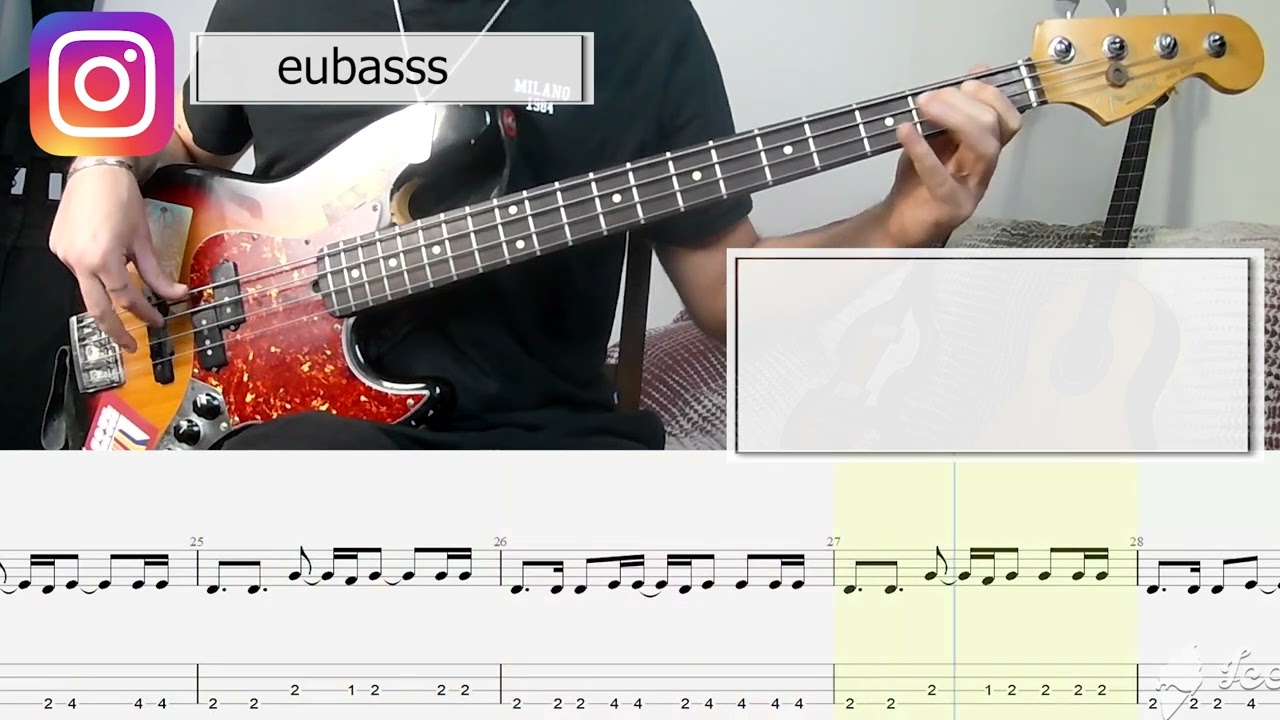 Alanis Morissette - Ironic BASS COVER + PLAY ALONG TAB + SCORE PDF