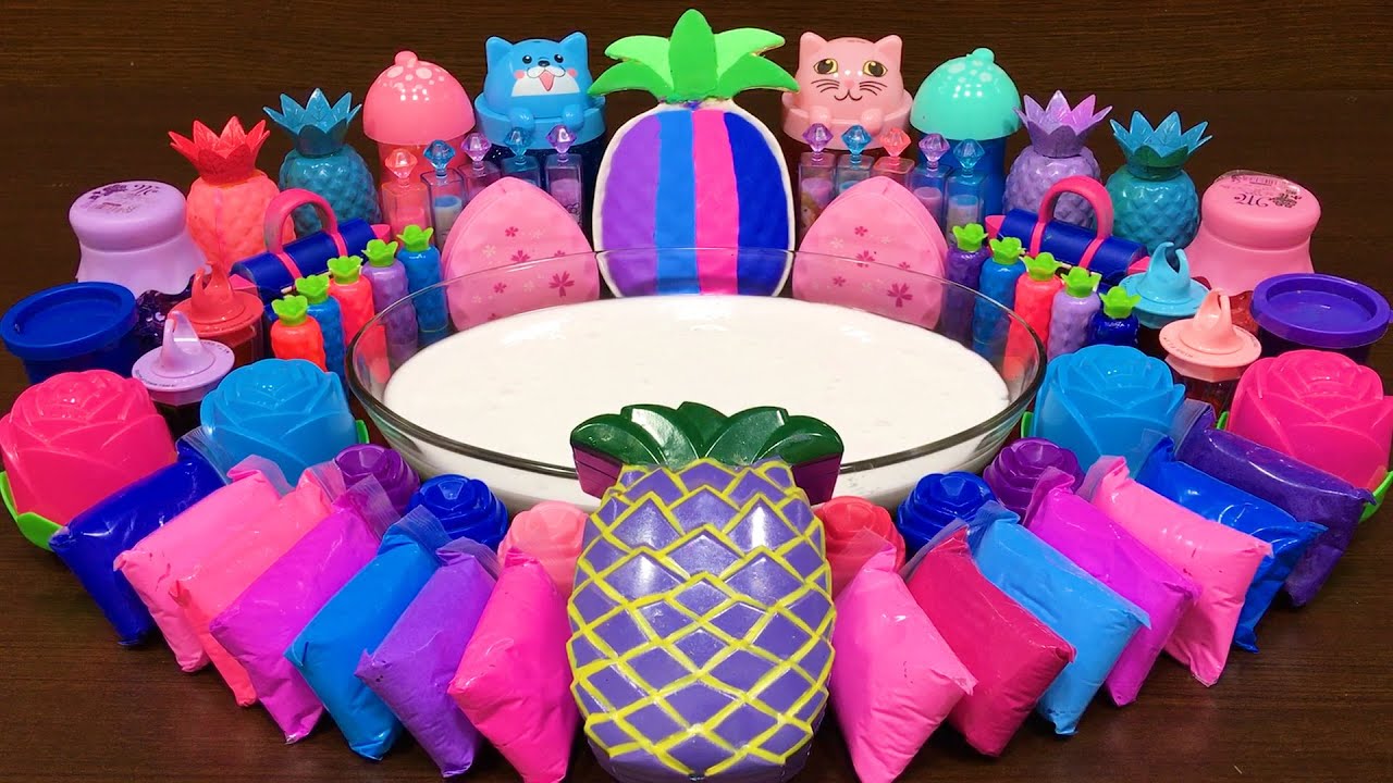 GALAXY Slime Mixing Makeup, Glitter and More into Glossy Slime ! Satisfying Slime Video #757