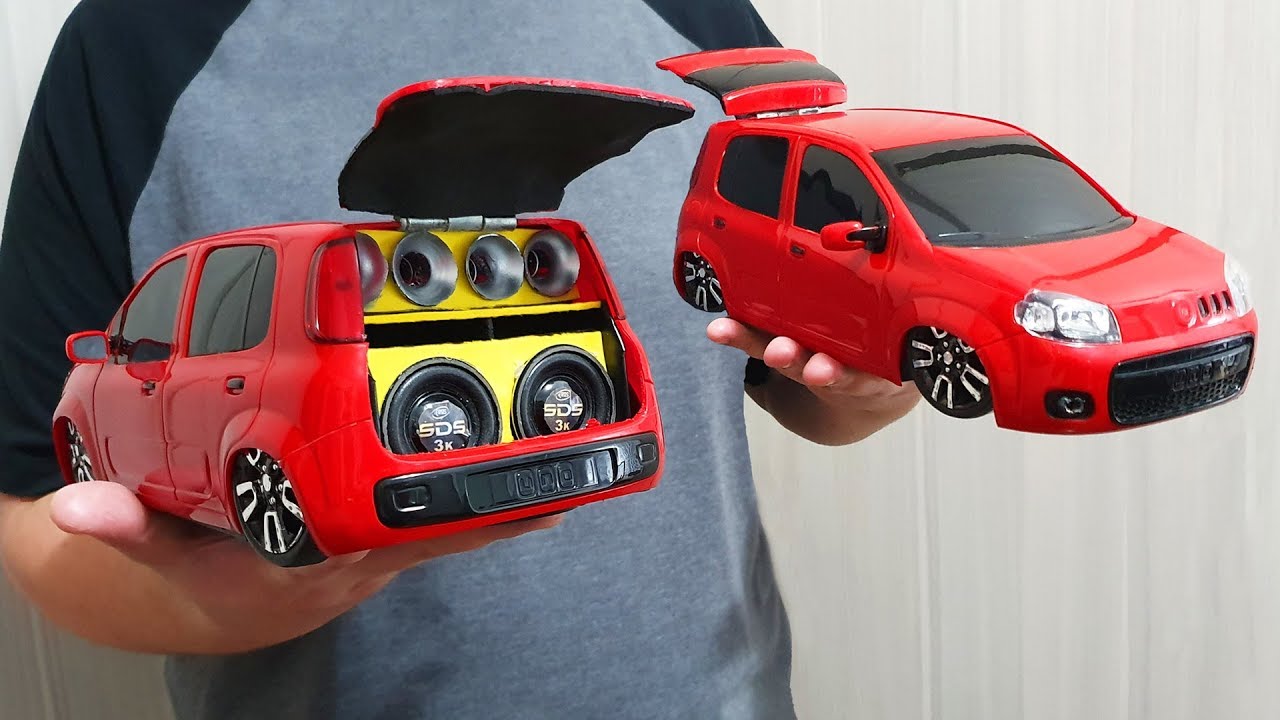 MINIATURA FIAT UNO COM SOM QUE FUNCIONA DE VERDADE!