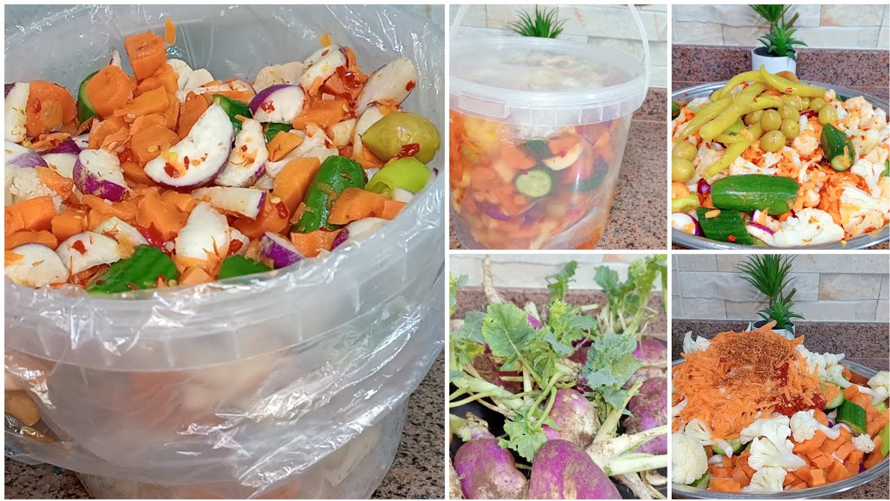 تجهيزات اقتصادية وضرورية لشهر رمضان 2026،🌛المخلل المشكل (البوليفي)المقرمش 