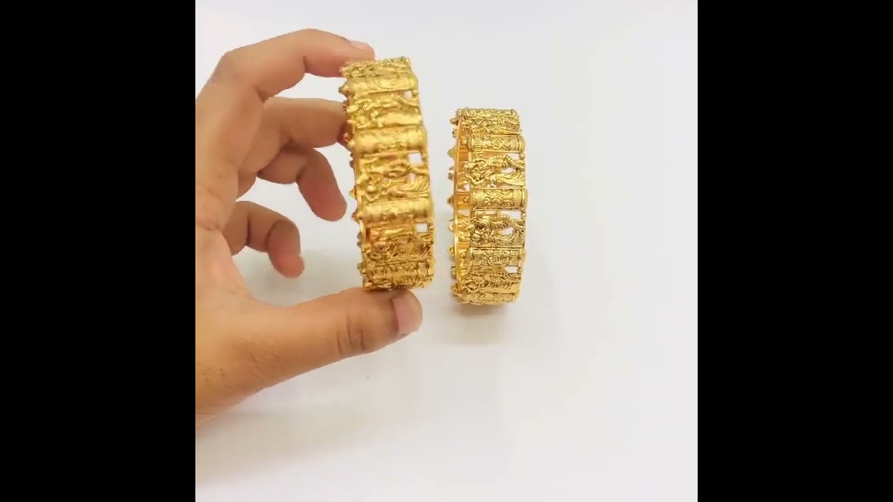 cz Radha krishna bangles with premium quality gold finish cost 860/-