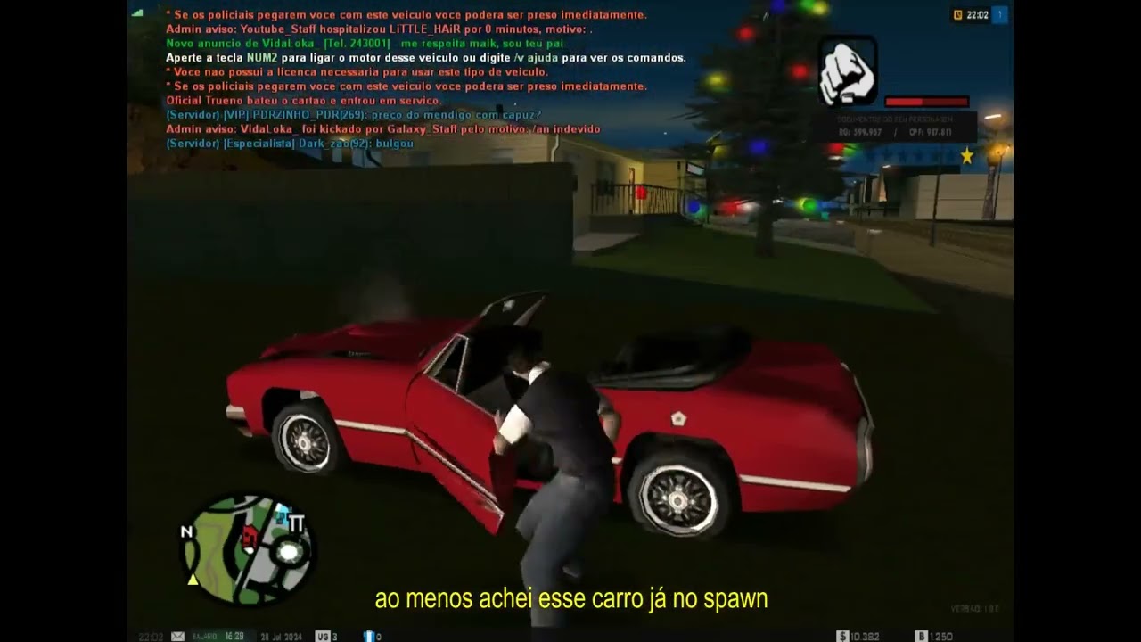 GTA SAMP tentando desmontar carro - Underground Roleplay