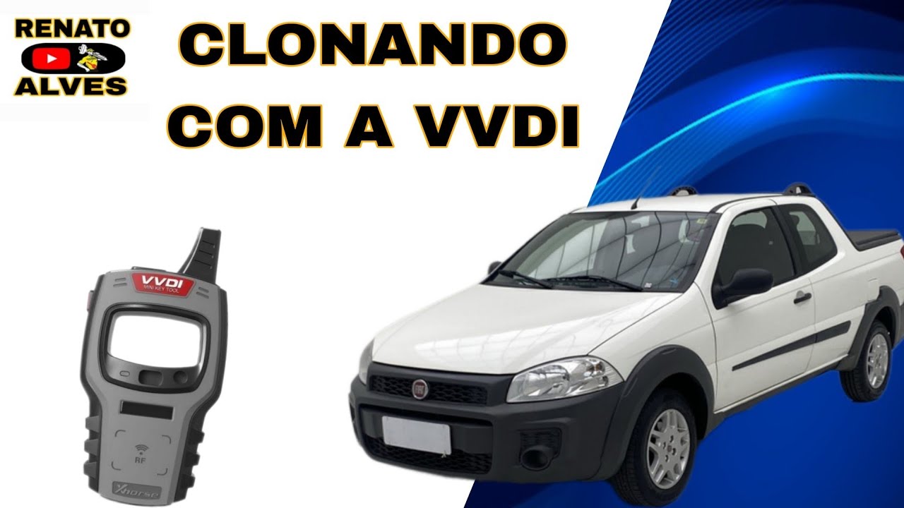 Clonando a Chave da Fiat Strada com a vvdi #vvdi
