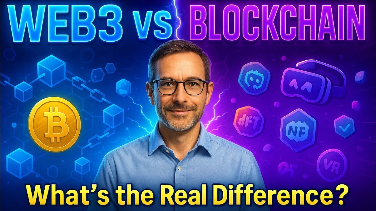 Web3 vs Blockchain | What&rsquo;s the Difference? (Simplified Explanation)