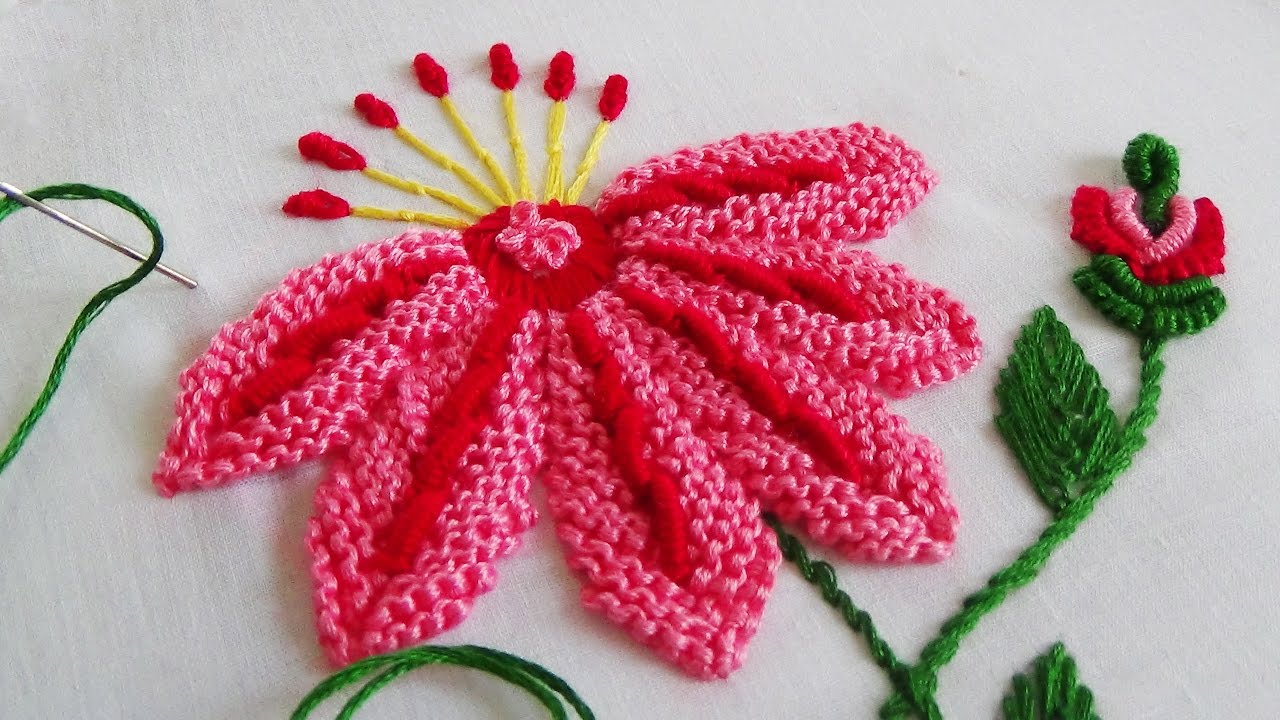 Hand Embroidery: Caston stitch variation