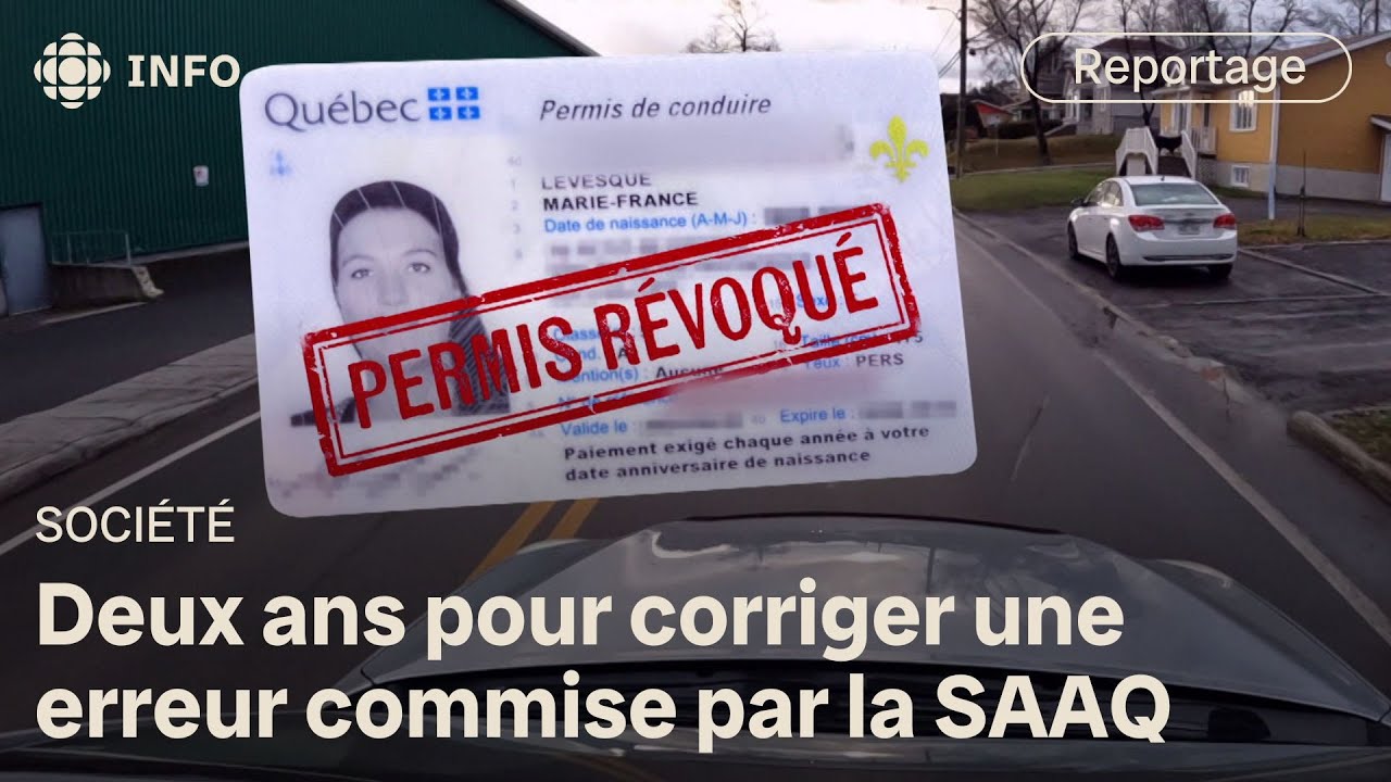 La SAAQ l’accuse par erreur de conduite avec les facultés affaiblies | La facture