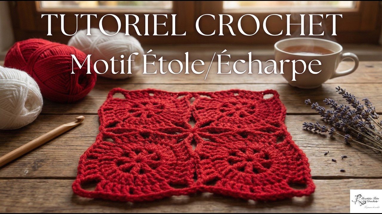 Etole, couverture, gilet au crochet @Alextitia Tuto Crochet