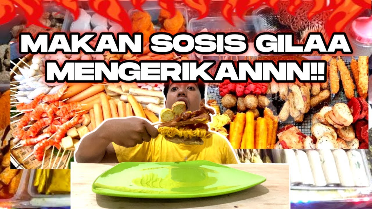 MAKAN SOSIS PINGGIR JALAN! ASIKK
