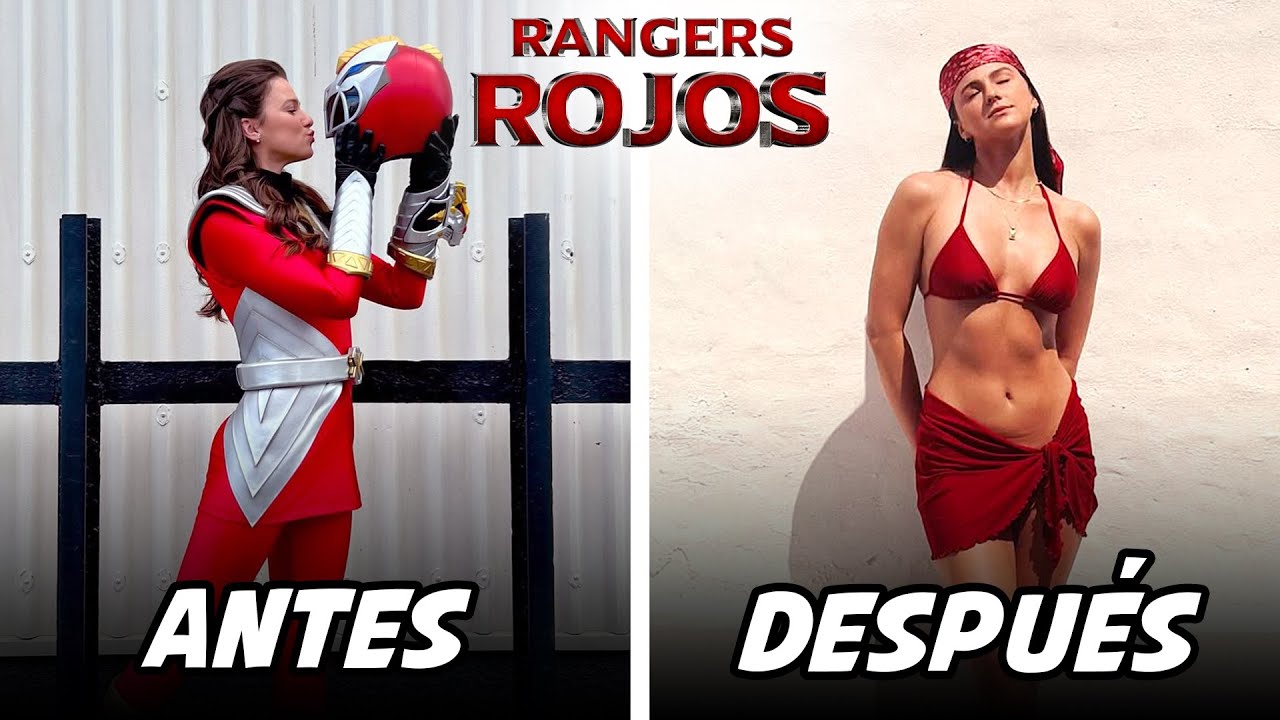 Power Rangers Todos los rangers Rojos de la historia | Antes y Después