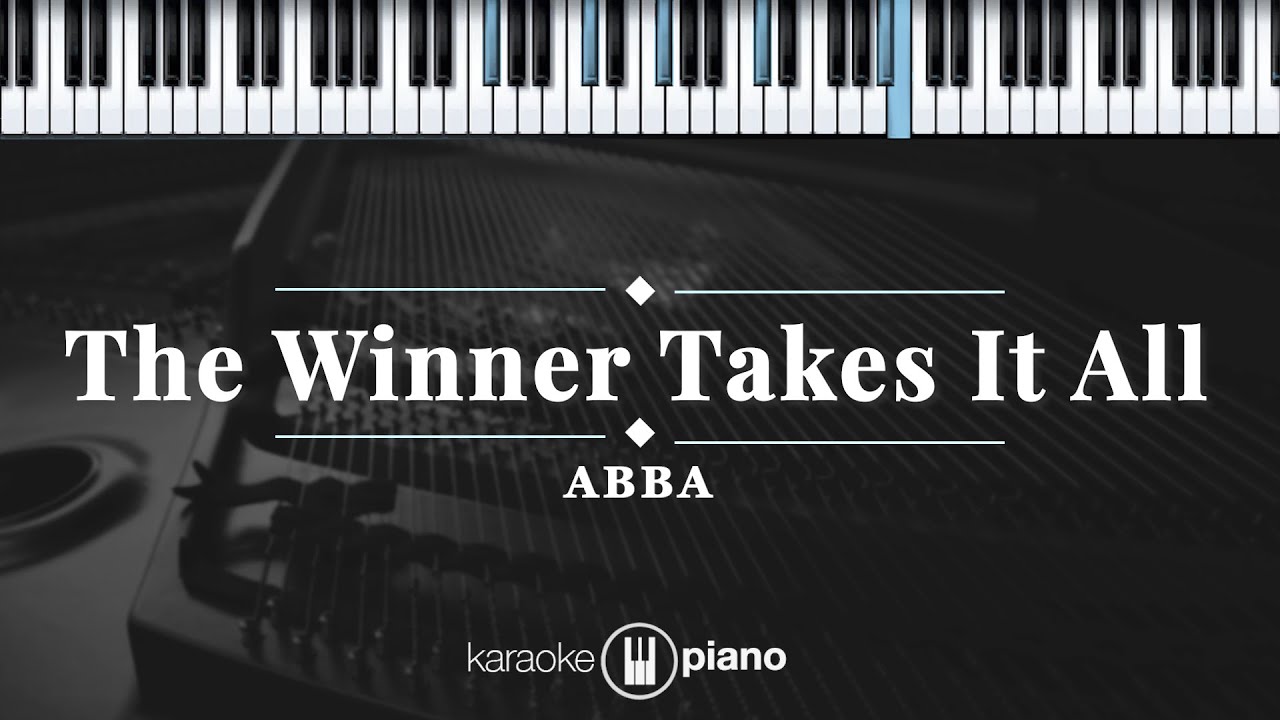 The Winner Takes It All - ABBA  | KARAOKE PIANO