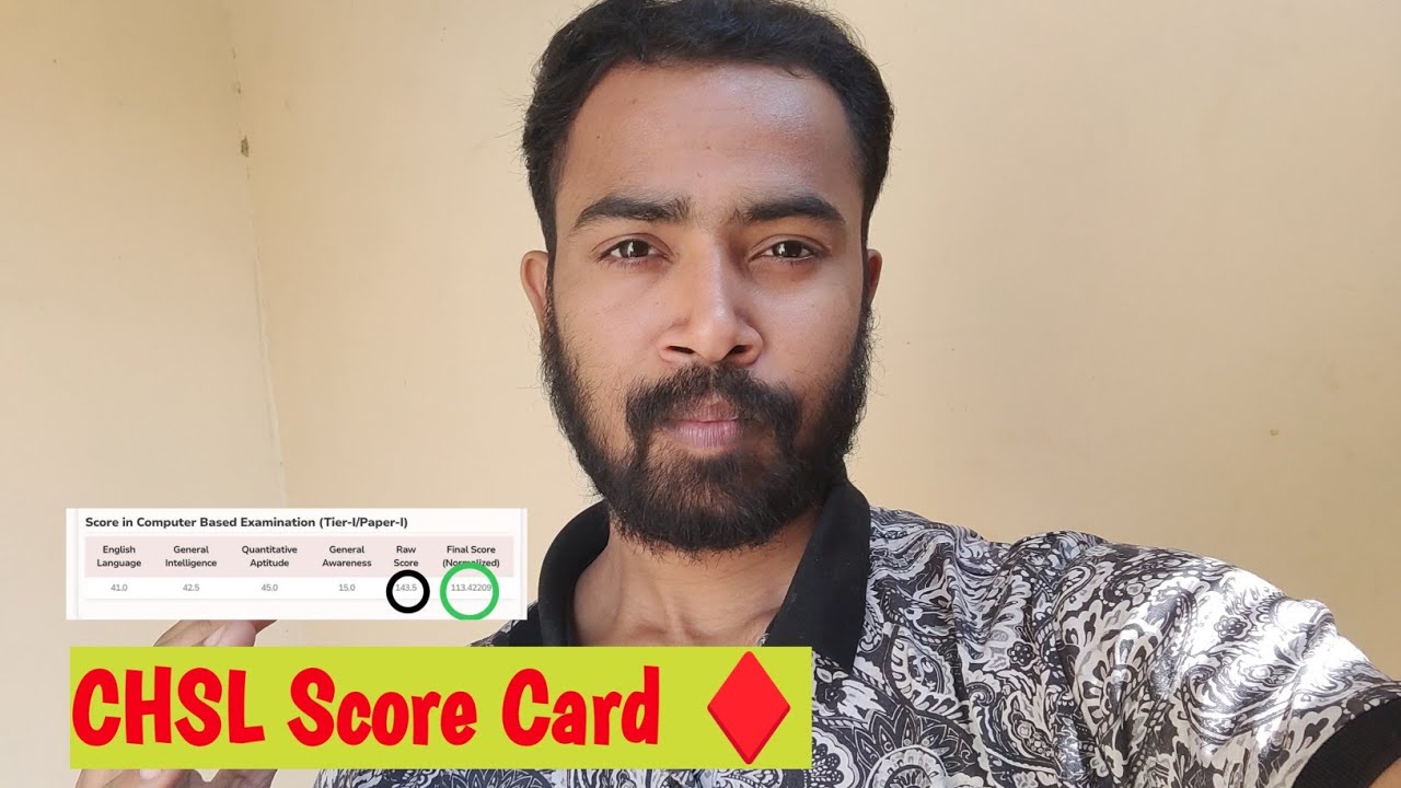 My SSC CHSL 2025 Scorecard 😳