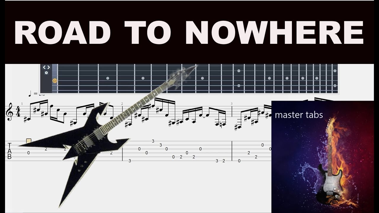 #ROAD TO NOWHERE#OZZY OSBOURNE#|Guitar Tab| TUTORIAL#Mastertabs#BestFreeYoutubeMusic#FREE GUITAR ALL