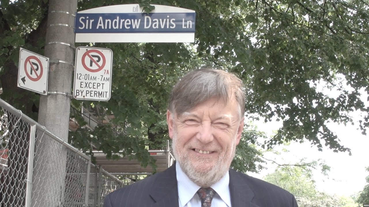 What happened when Sir Andrew Davis revealed Sir Andrew Davis Lane