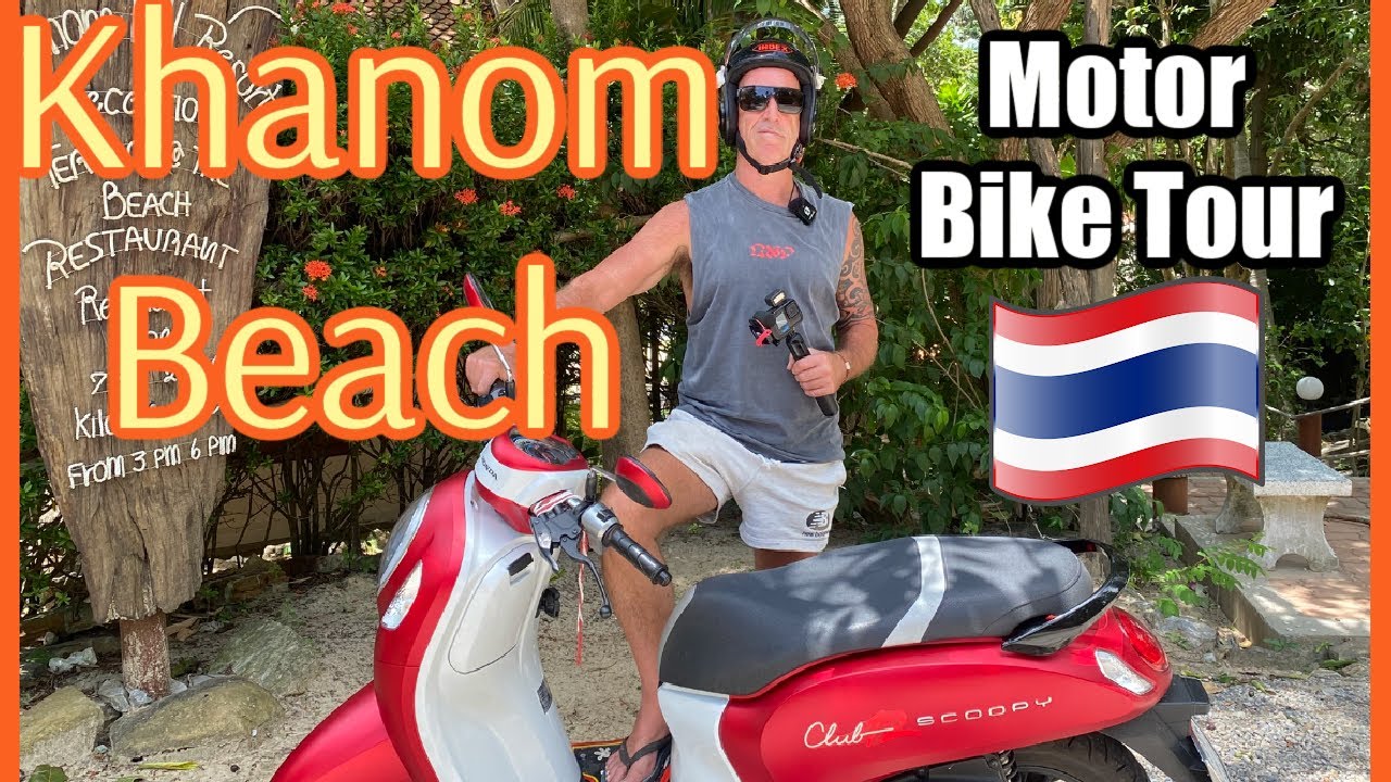 Motor Bike Adventures in Khanom Beach. Nakhon SI Thammarat at Kiriwong Village. Thailand