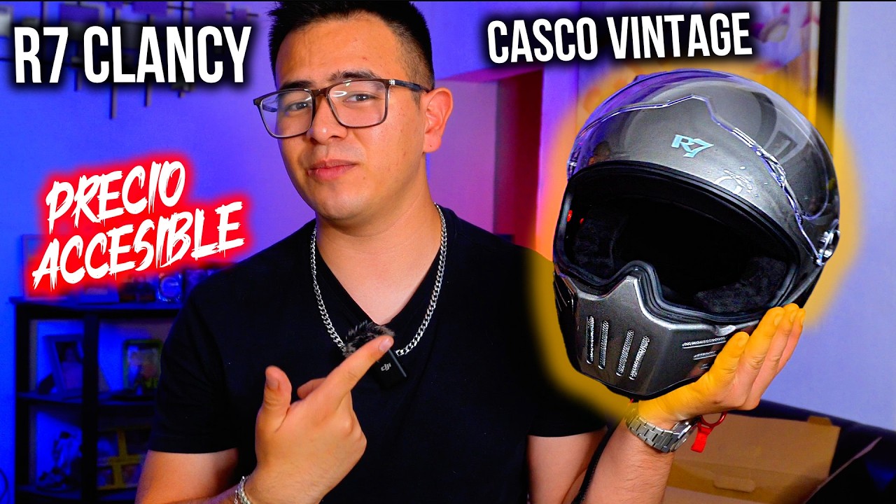 ¿Estilo o Seguridad? Casco Retro  R7 CLANCY Review 🤩