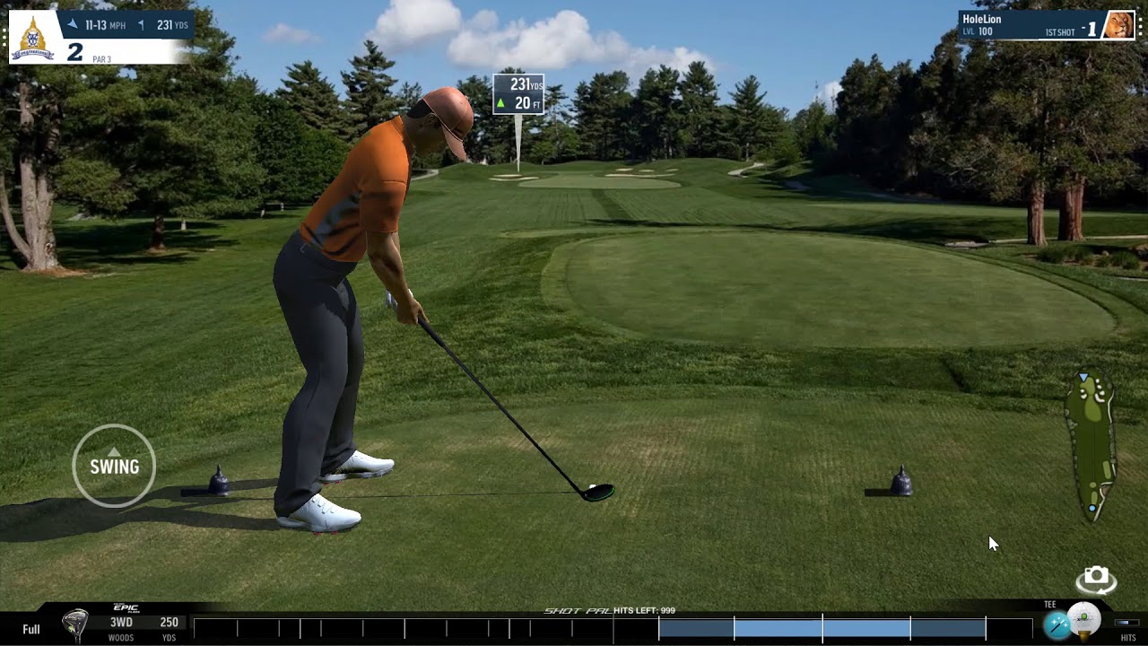 Approach shot calculation