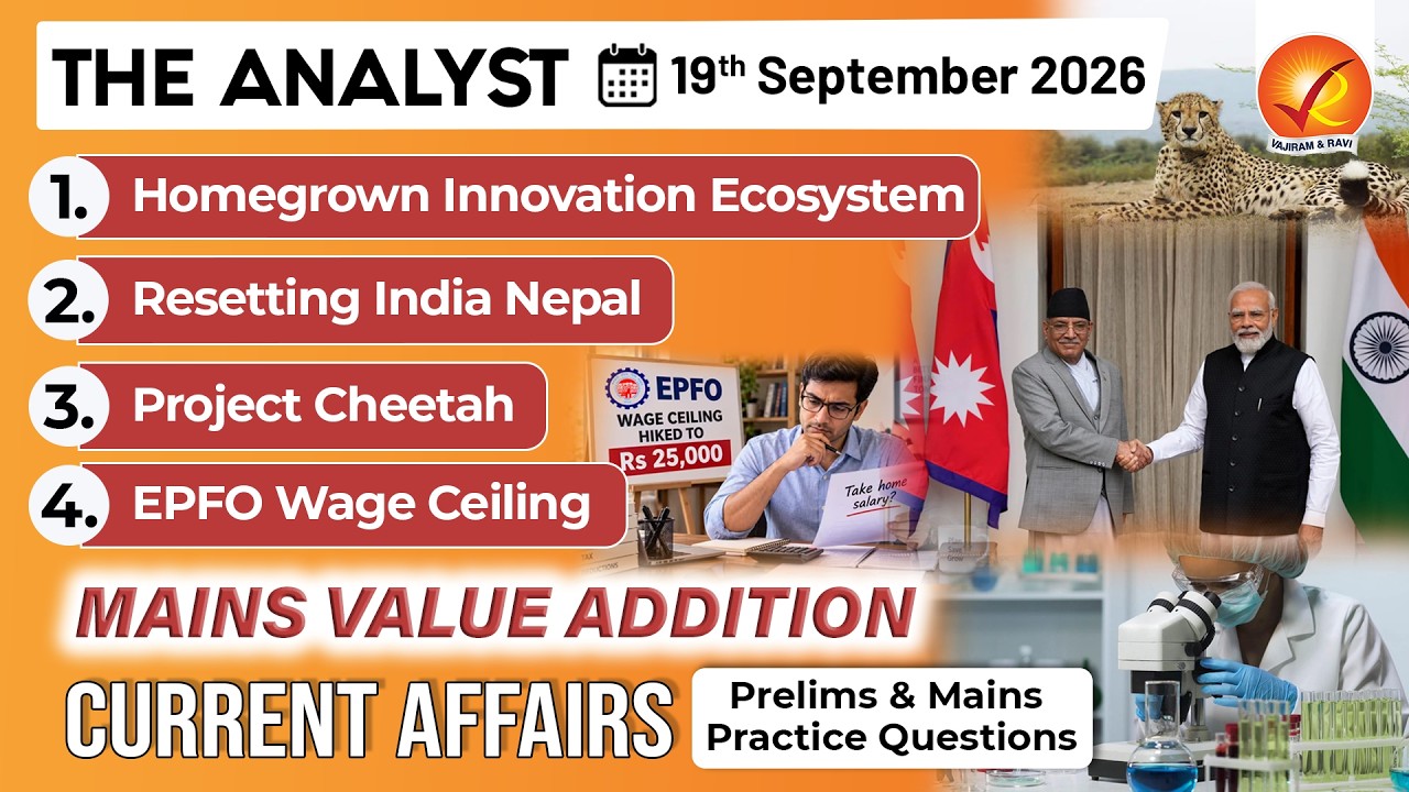 Current Affairs Today 19 Sep 2026 I UPSC Daily Current Affairs I The Hindu Analysis I The Analyst