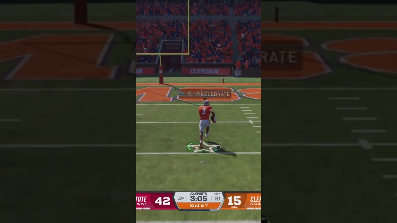 T.J. Parker 35 yard pick 6