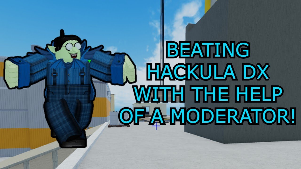 Beating HACKULA DX with the help of a moderator (xonae)!! Roblox Arsenal