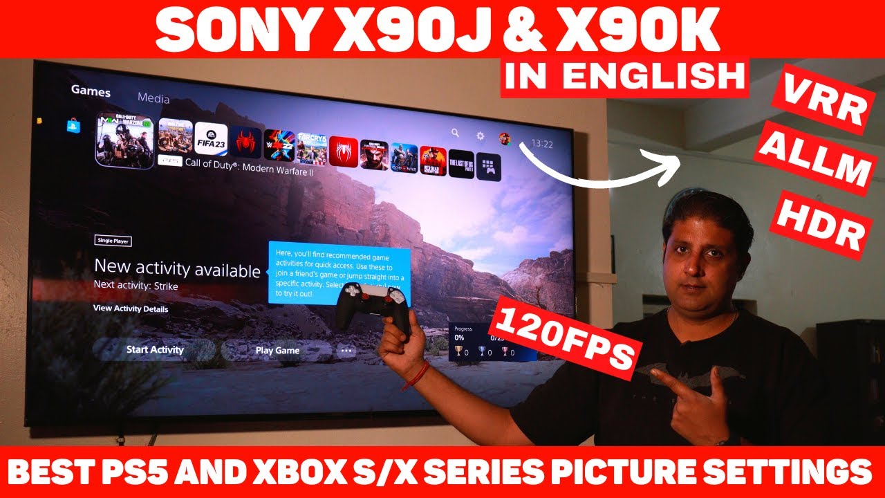 Sony Bravia X90K/X90J: VRR | ALLM | HDR | 120 FPS Best Gaming Picture Settings🔥
