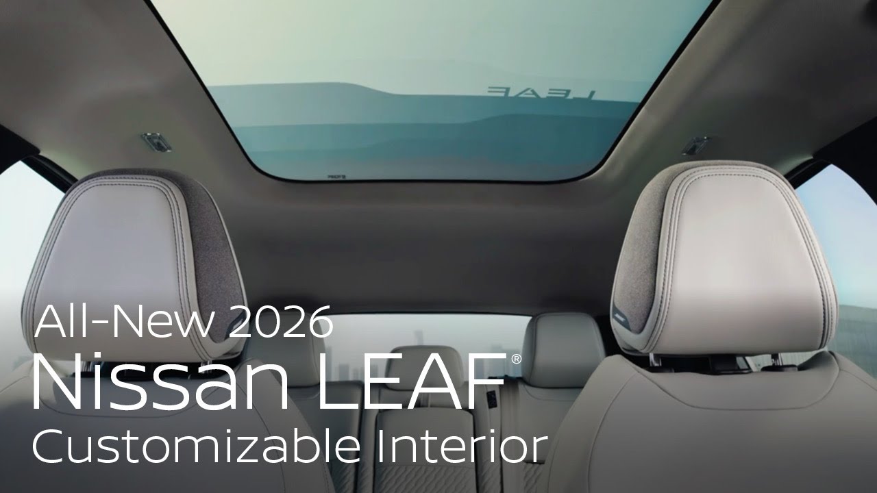 Абсолютно новый Nissan LEAF 2026 года: премиальные обновления интерьера и настраиваемое освещение