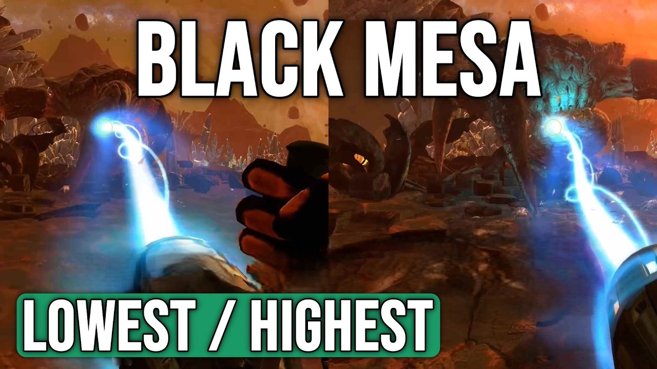 Black Mesa - LOW vs ULTRA Graphics Settings Test