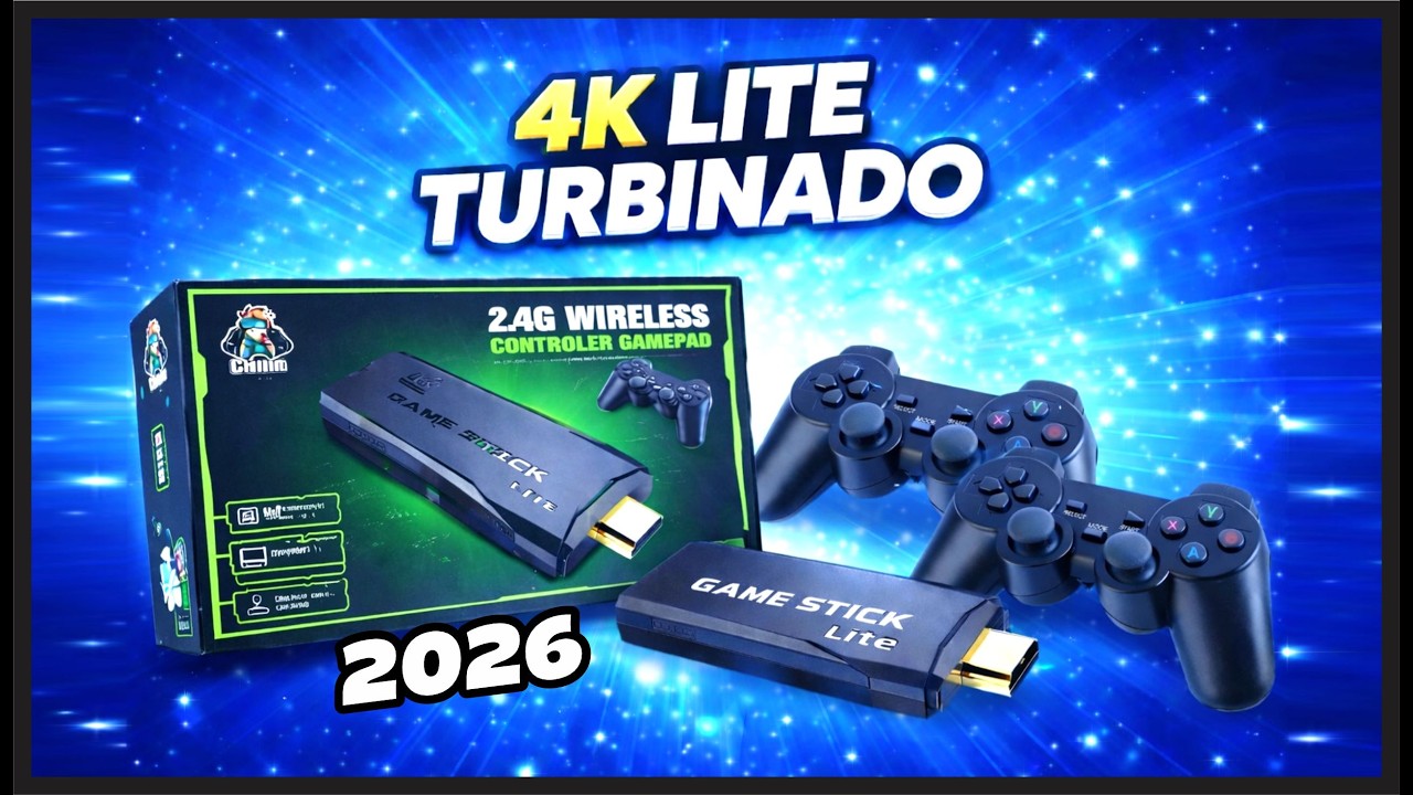 Comprei a MELHOR Versão do GAME STICK 4K Lite TURBINADO com JOGOS DUBLADOS!