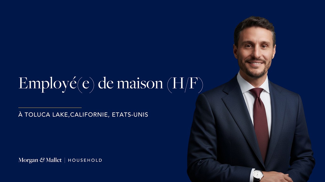 Offre d'emploi d'employé(e) de maison (H/F) à Toluca Lake, Californie, Etats-Unis
