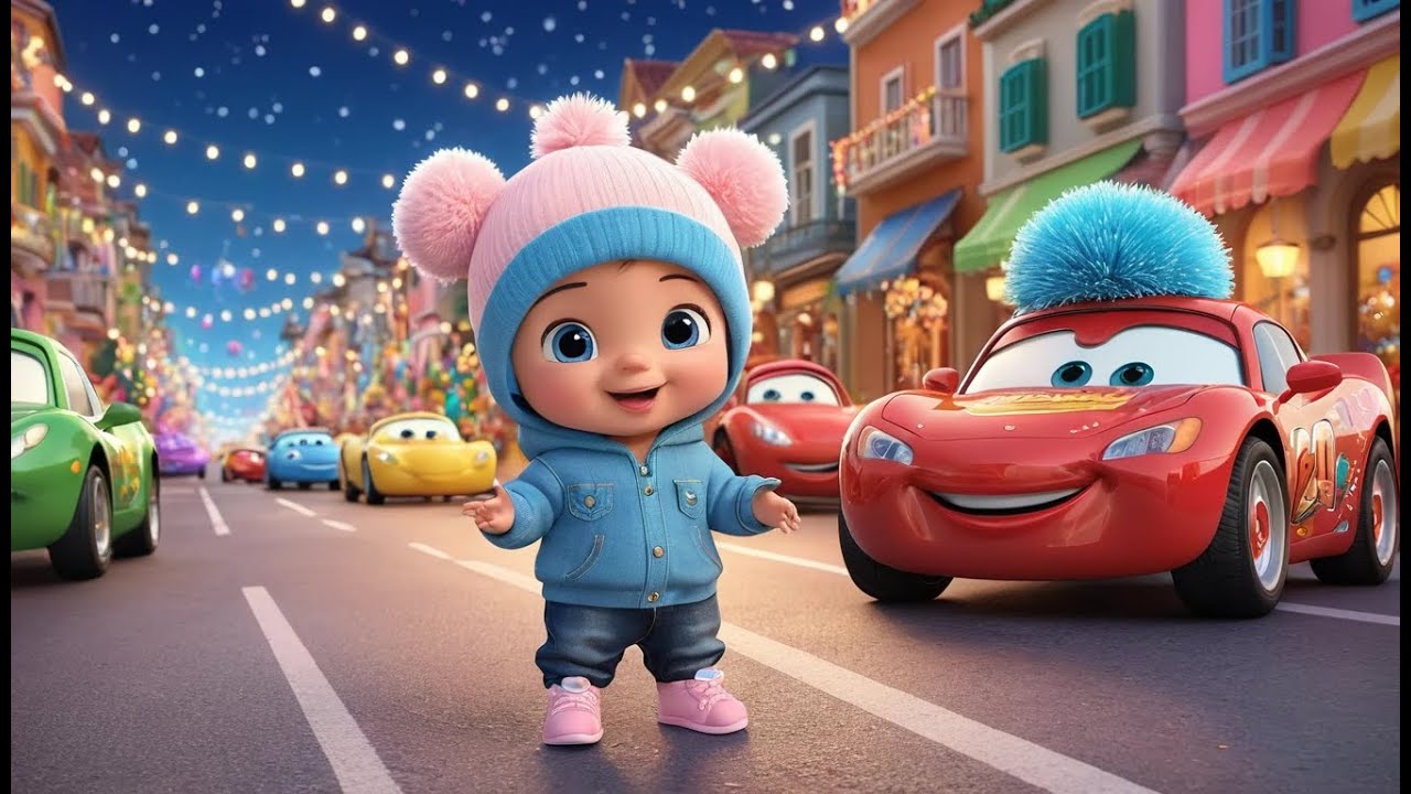 Baby Cars New Year Light Parade | Fun Action & Learning Video for Toddlers