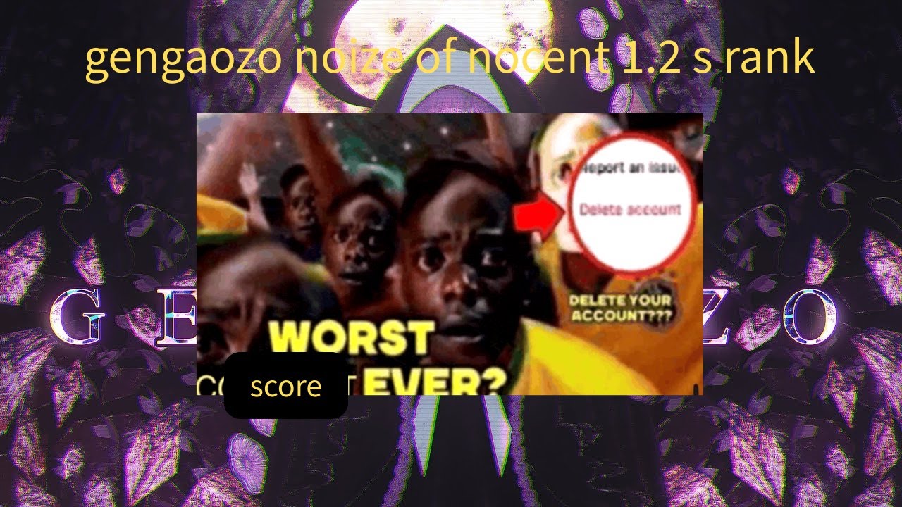 gengaozo noize of nocent 1.2 s rank a lot of pause (osu!mania)