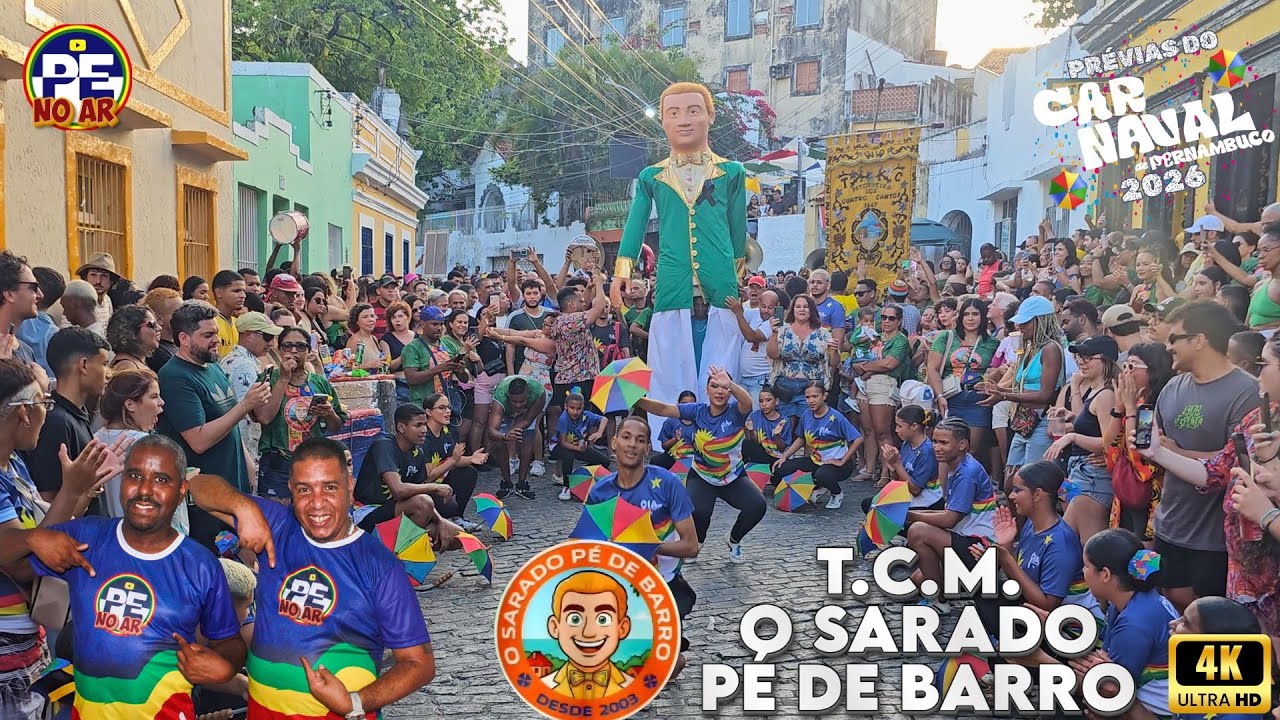 [PRÉVIAS 2026] SAÍDA DA TCM O SARADO PÉ DE BARRO BOTANDO PRA FERVER NAS PRÉVIAS DE OLINDA 05/01/2026