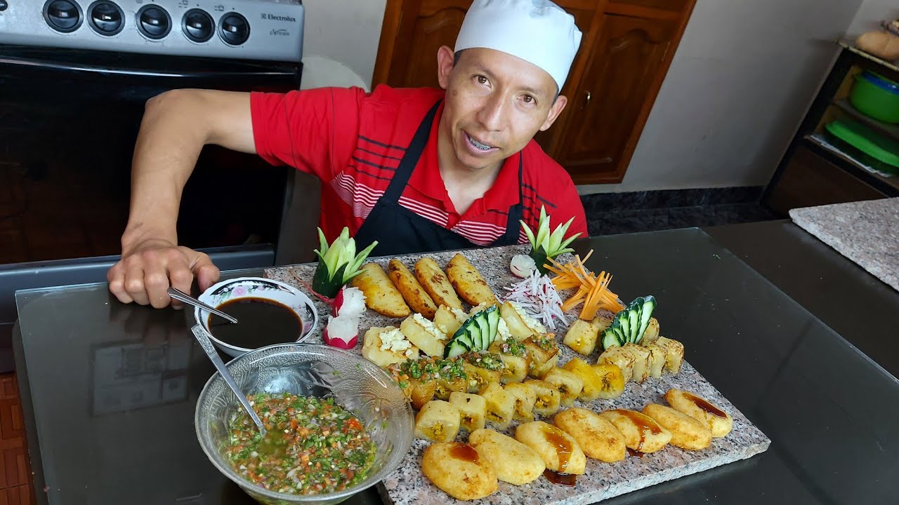 Deliciosos Muchines, Empanadas, Tortillas y Rollos pero de Yuca (Mandioca, casabe)(coneltoquedeLuis)