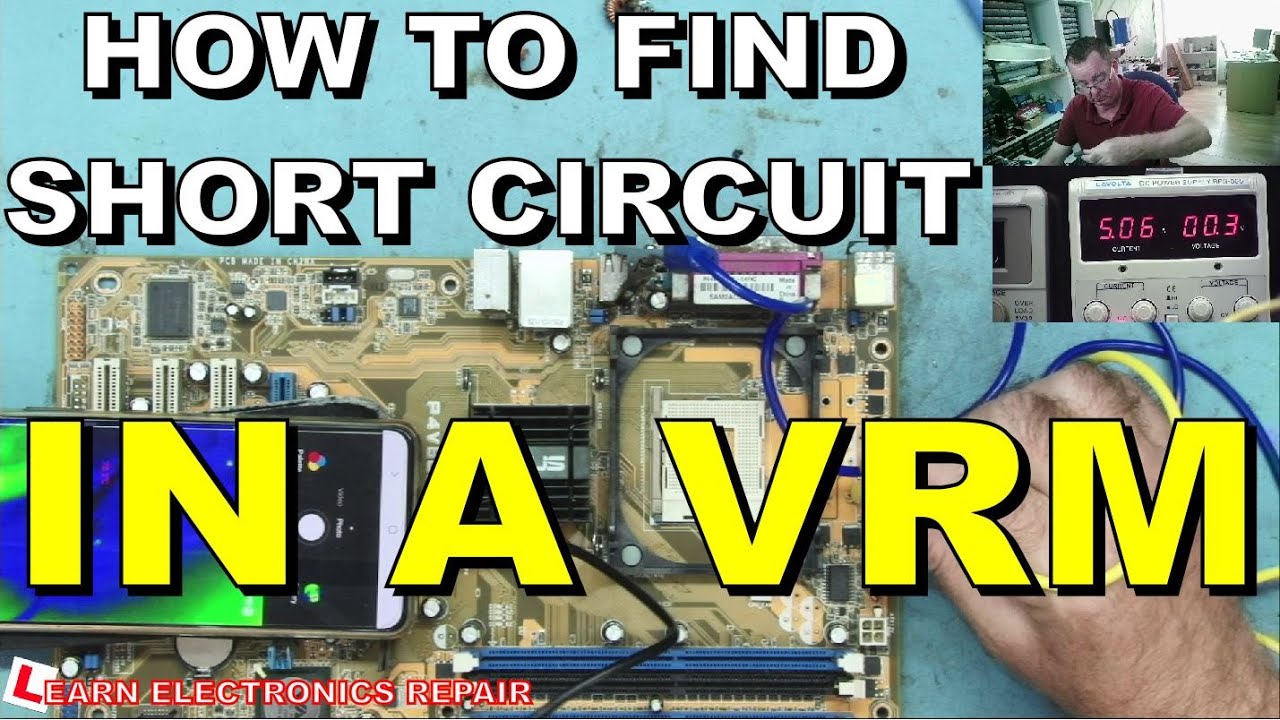 How to find a Short Circuit in VRM - A Real Life Example for any Motherboard or GPU