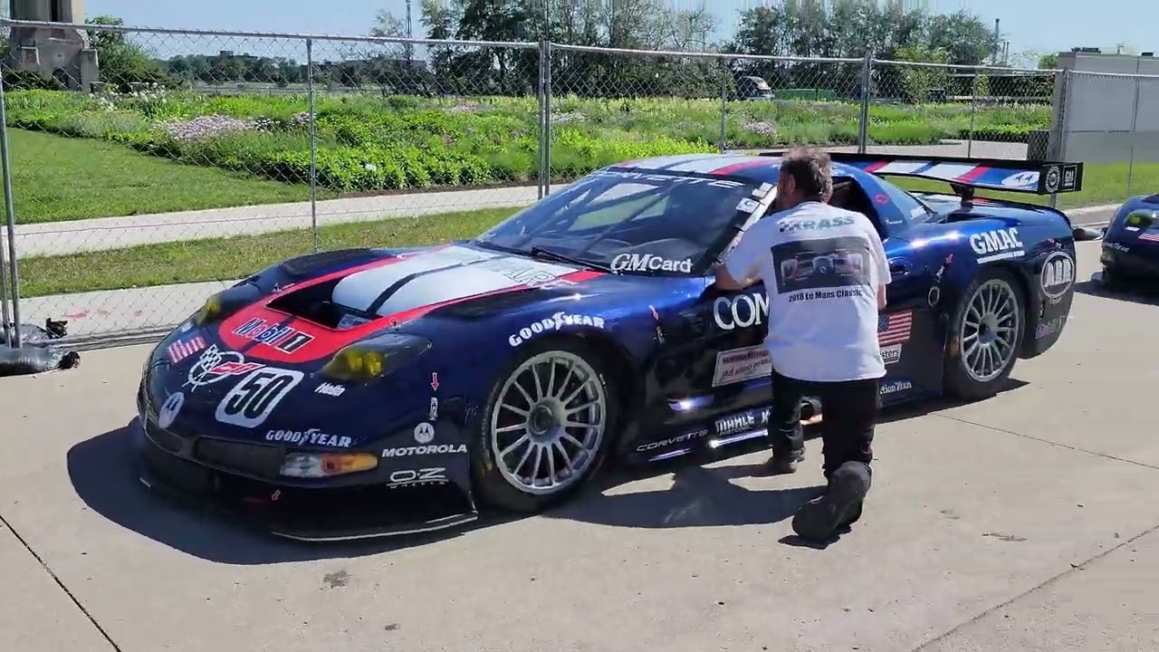 2022 Detroit Masters Historic endurance Corvette C5R pair walkaround #detroit #detroitgp #racing