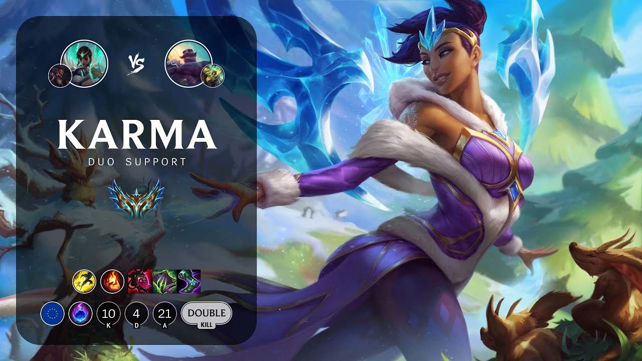 Karma Support vs Braum - EUW Challenger Patch 14.4