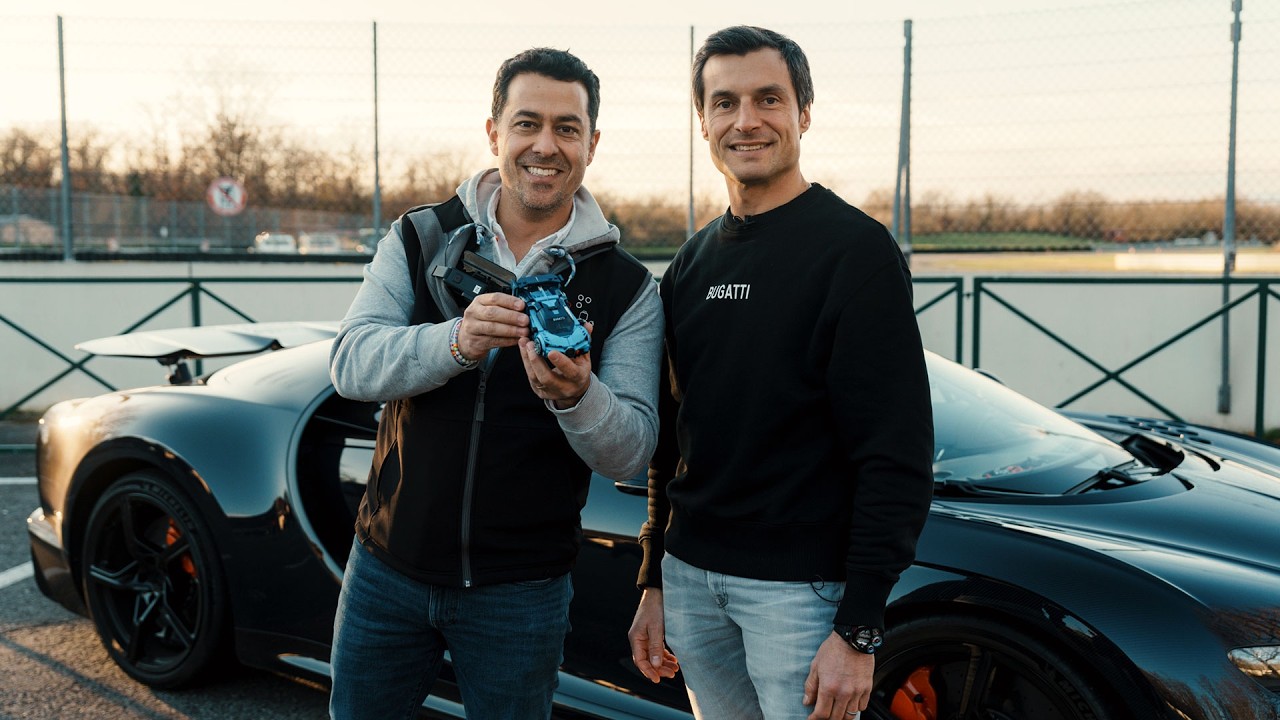 Building a LEGO Speed Champions BUGATTI in a BUGATTI CHIRON