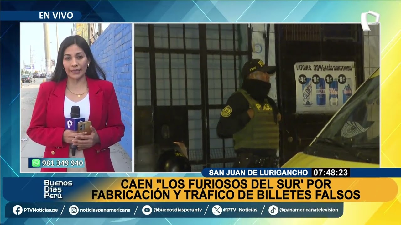 Cae banda criminal ‘Los Furiosos del Sur’ en SJL por falsificación y tráfico de billetes